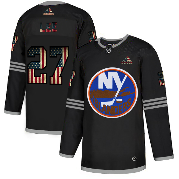 New York Islanders #27 Anders Lee Adidas Men Black USA Flag Limited NHL Jersey->carolina hurricanes->NHL Jersey